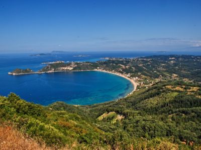 Korfu Bucht Agios Georgios Pagi