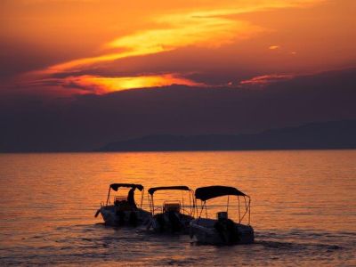 Sonnenuntergang Urlaub meditativ Korfu