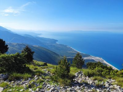 albanische kste wandern panorama