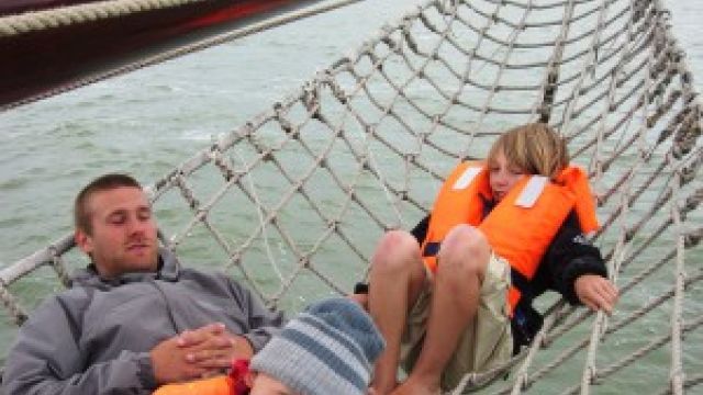 Familien Segeltrn auf dem IJsselmeer 